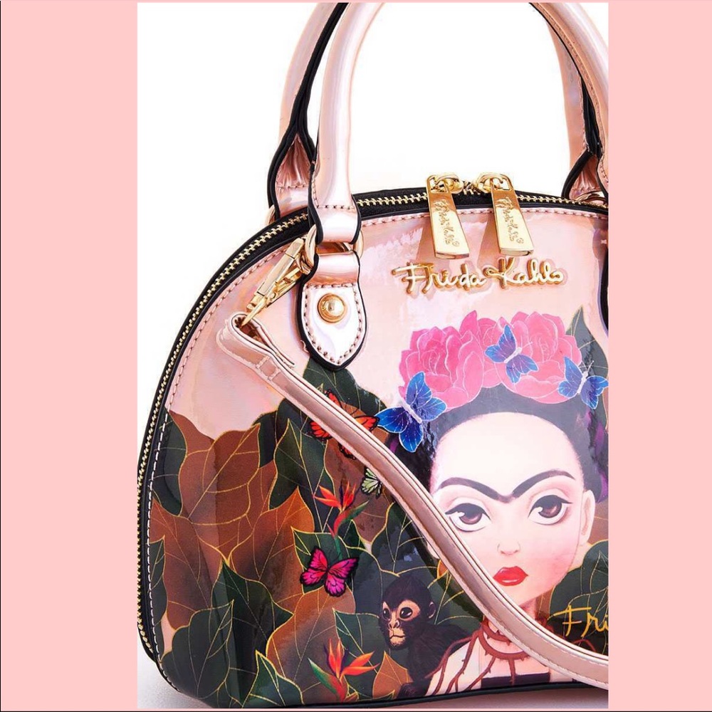 JUST IN! FRIDA KAHLO CUTE GLOSSY BAG 💯 AUTHENTIC - Picture 3 of 6